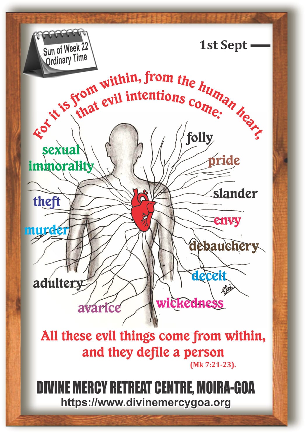 Scripture for the day – 1st September