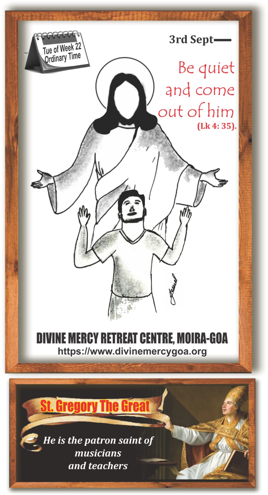 Scripture for the day – 3rd September