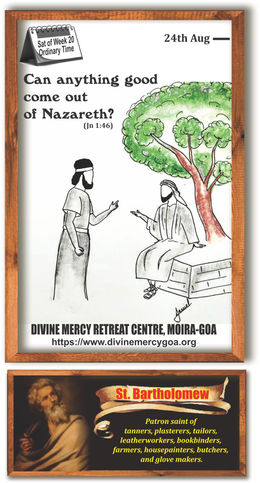 Scripture for the day – 24th August