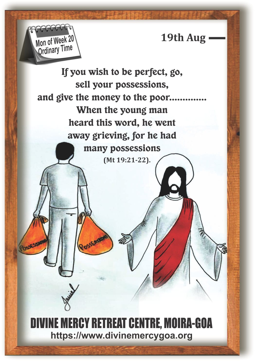 Scripture for the day – 19th August