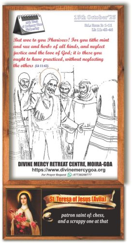 Scripture for the Day - 15th October 2025