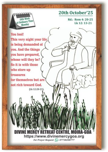 Scripture for the Day - 20th October 2025