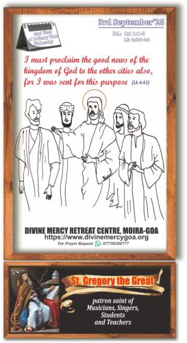 Scripture for the Day - 3rd September 2025